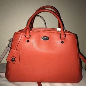 Brand new coach pumpkin satchel